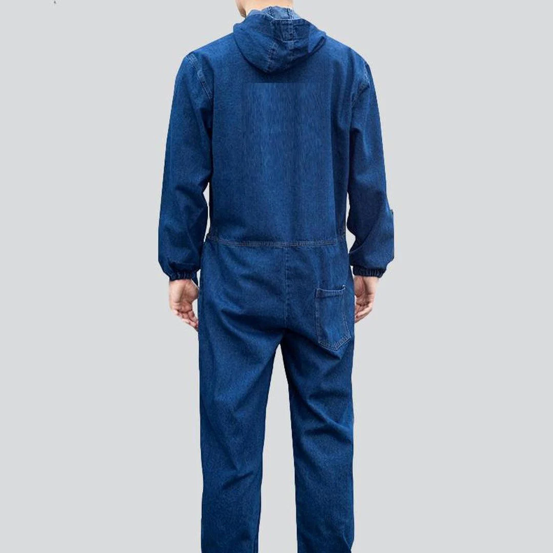 Worker men's blue jean overall - Image 3