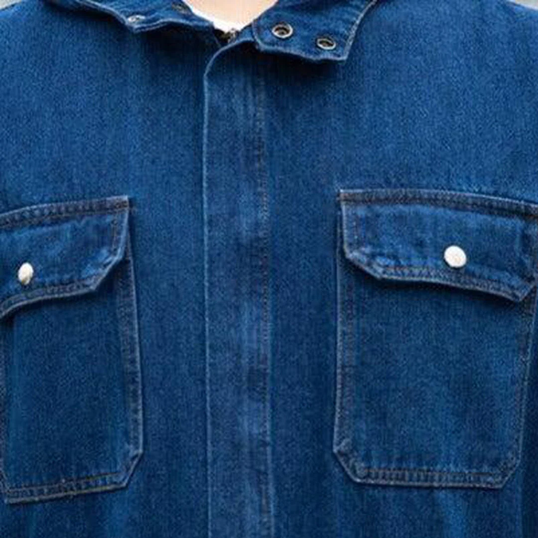 Worker men's blue jean overall - Image 4