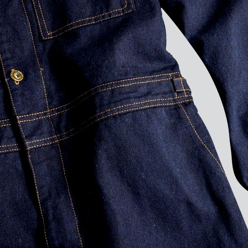 Workwear hooded men's denim overall - Image 5