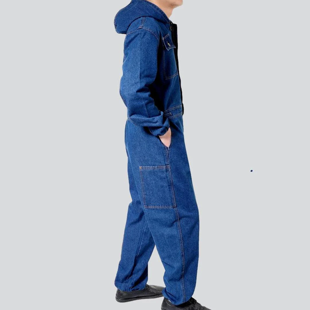 Workwear men's blue jeans overall - Image 4