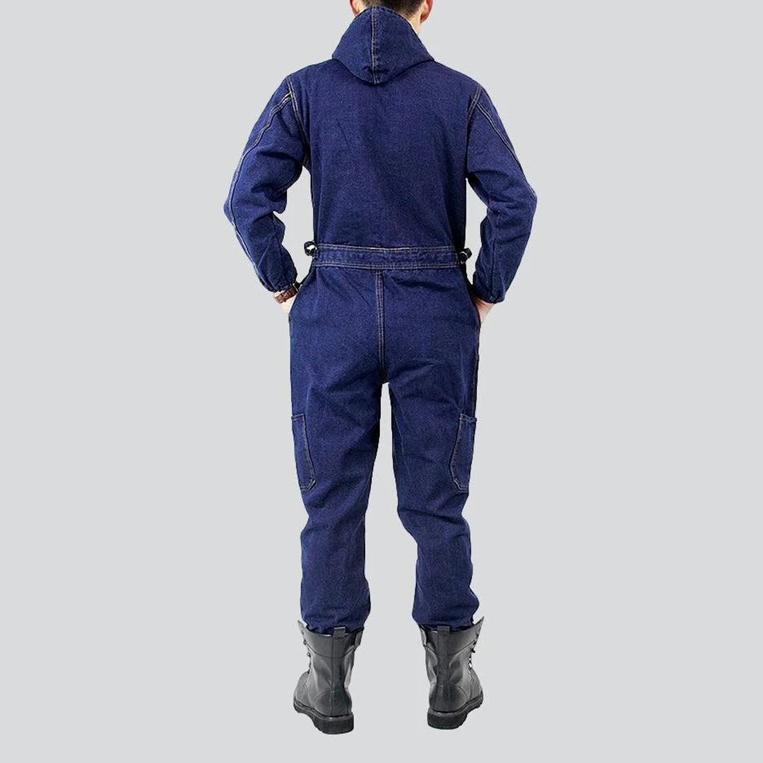 Workwear men's denim overall - Image 3