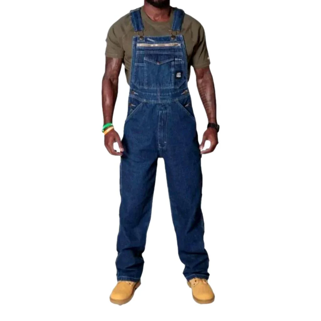 Workwear men's jean dungaree - Image 2