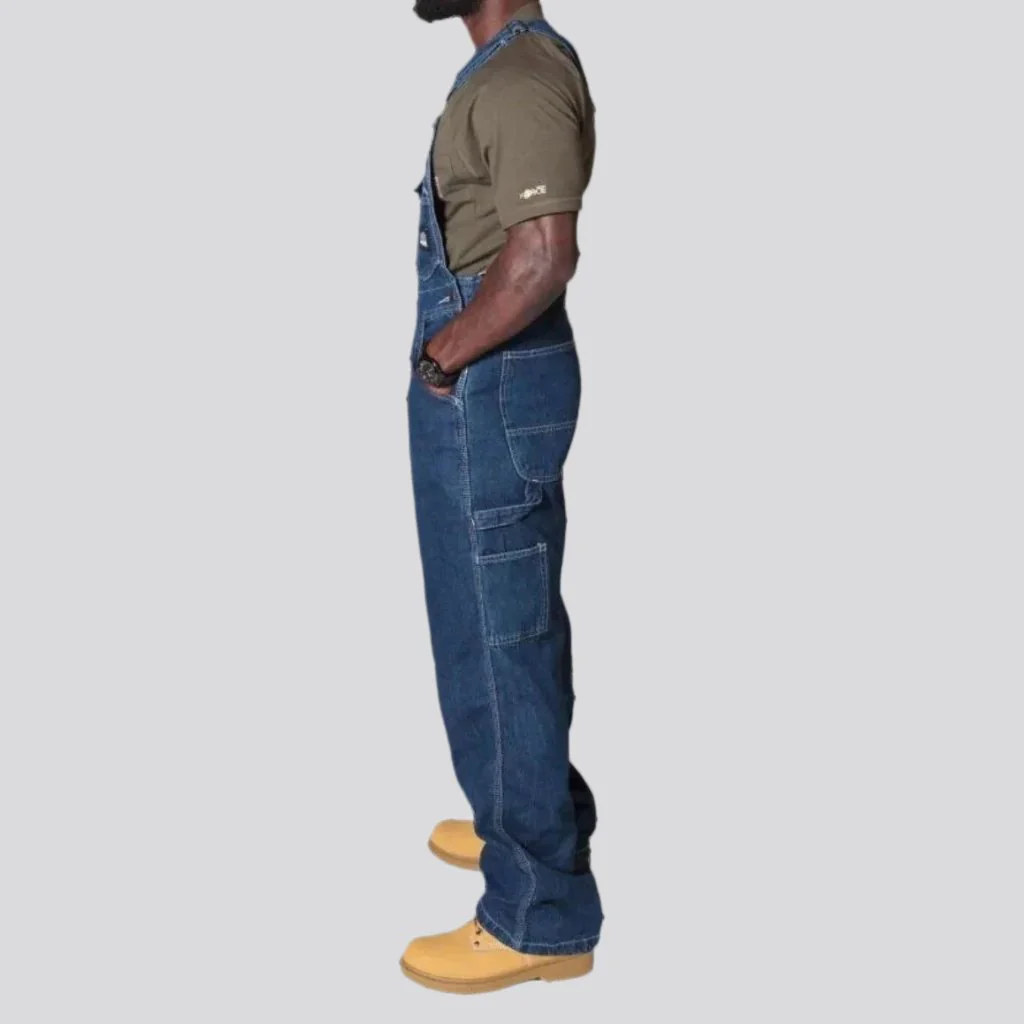 Workwear men's jean dungaree - Image 4
