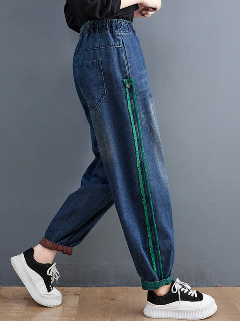 Wrangler Denim Blue High Waist Bottom Pants - Image 2