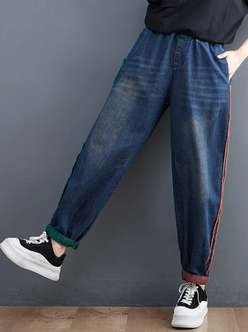 Wrangler Denim Blue High Waist Bottom Pants - Image 4