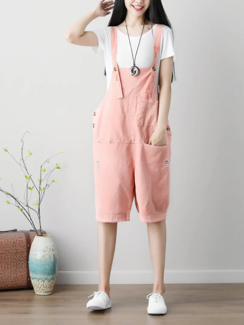 Wrangler Denim Stylish Short Dungarees - Image 4