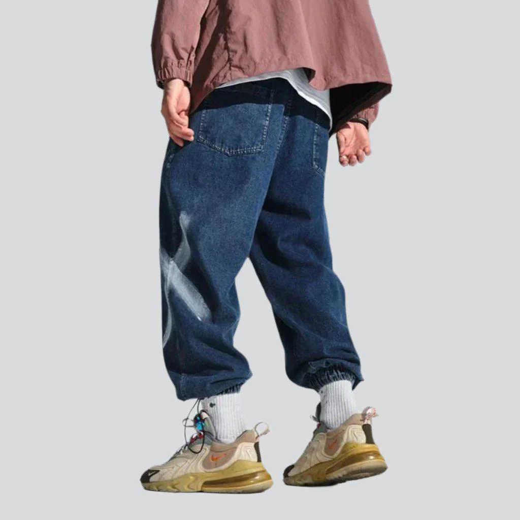 X-side print baggy men's jeans - Image 10