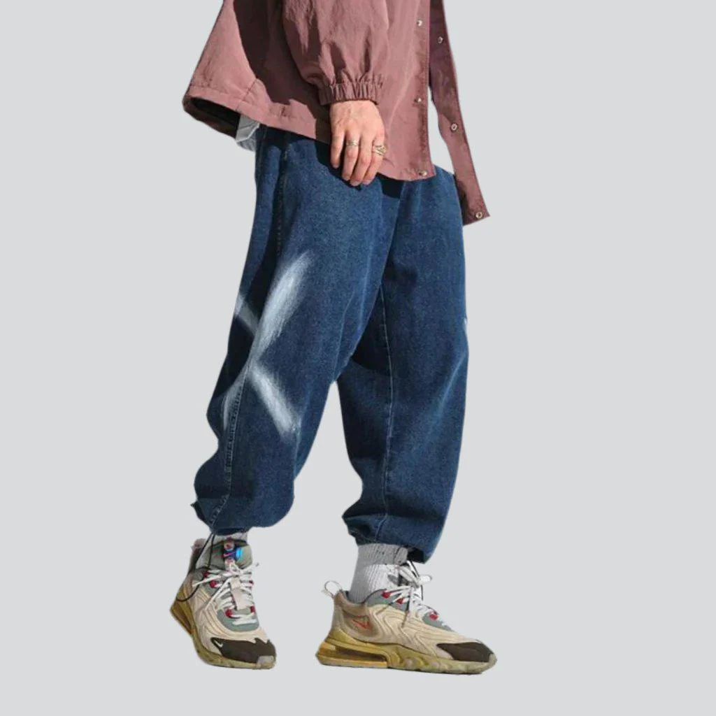 X-side print baggy men's jeans - Image 9