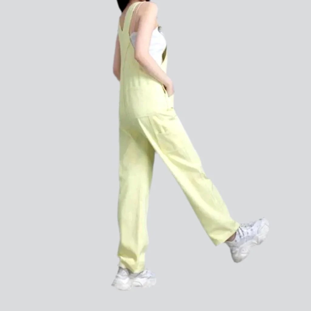 Y2k baggy denim jumpsuit for ladies - Image 6