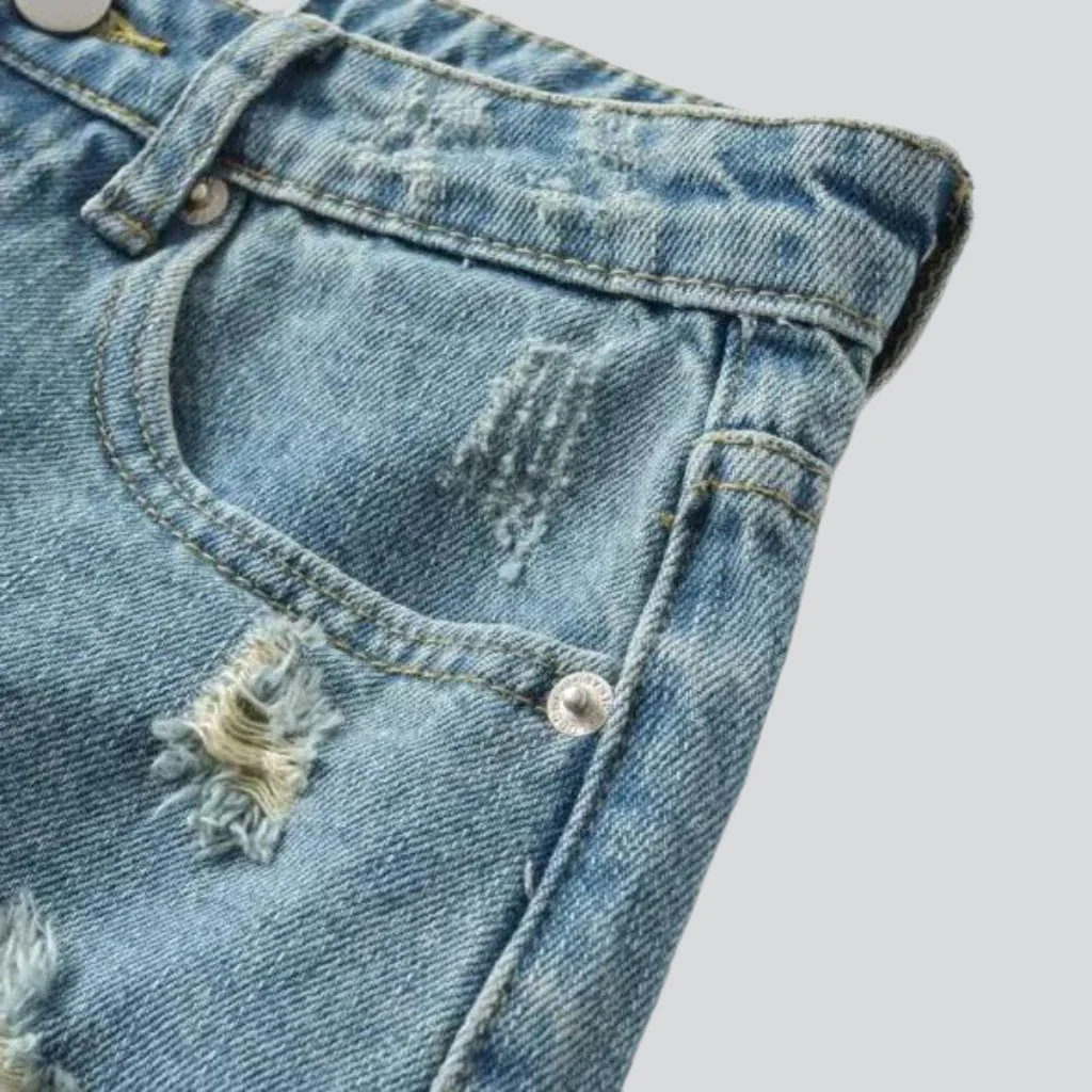 Y2k fashion distressed denim shorts - Image 7