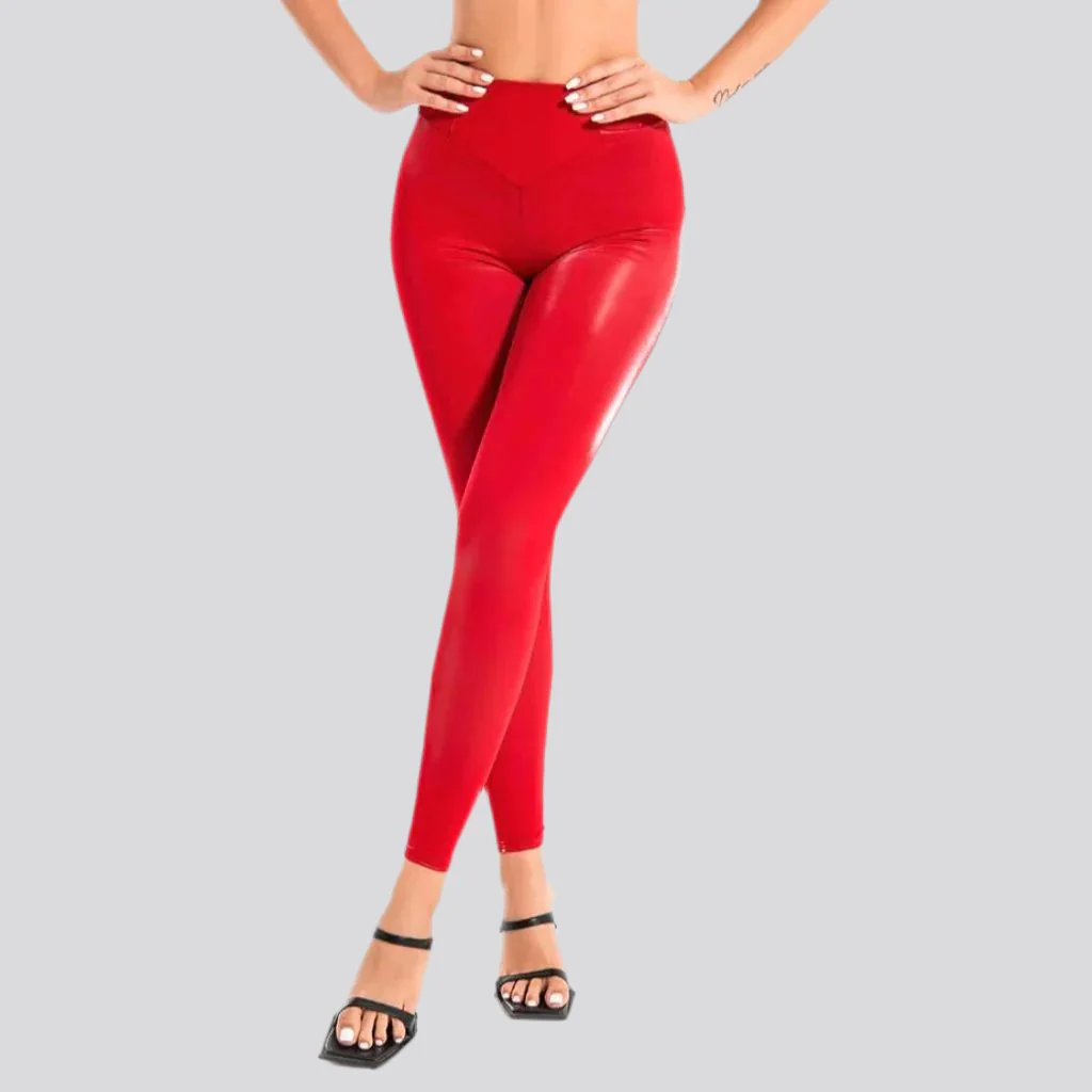 Y2k high-waist denim pants for ladies - Image 4