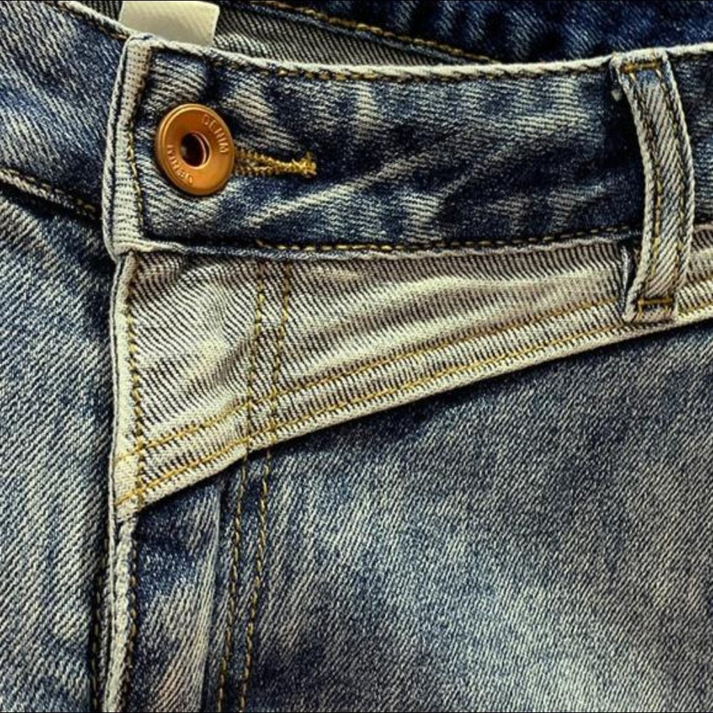 Y2k men's mid-waist jeans - Image 5