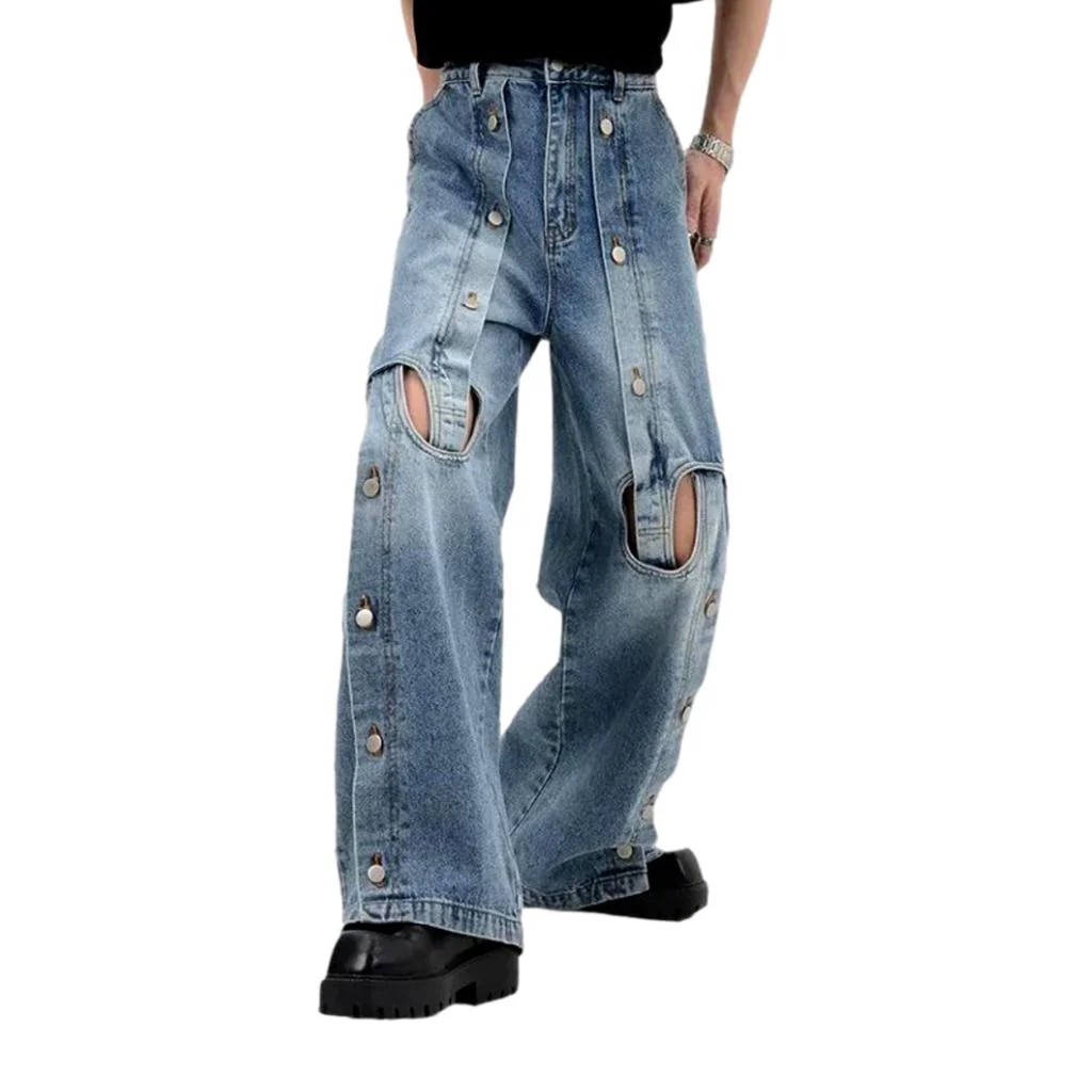 Y2k mid-waist jeans for men - Image 2
