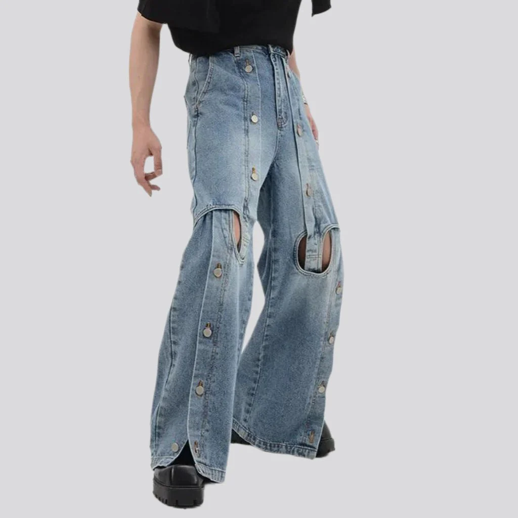 Y2k mid-waist jeans for men - Image 4