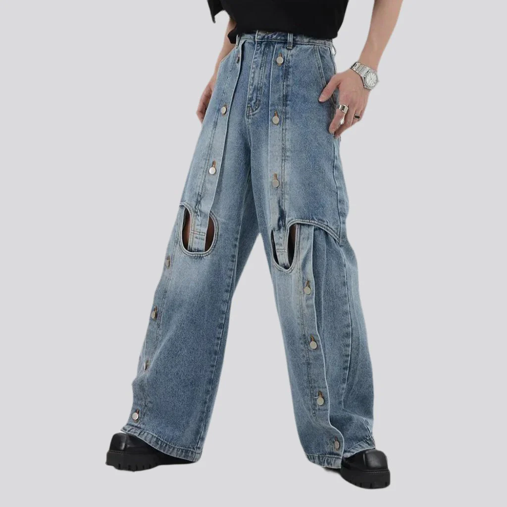 Y2k mid-waist jeans for men - Image 5