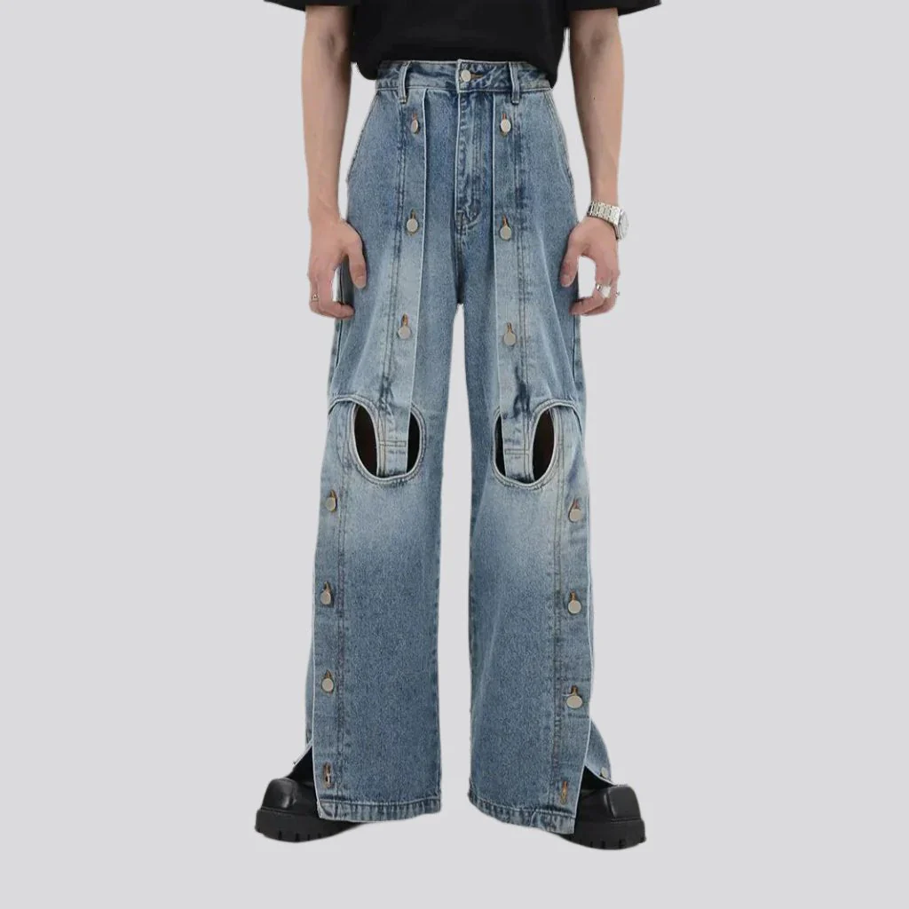 Y2k mid-waist jeans for men - Image 6