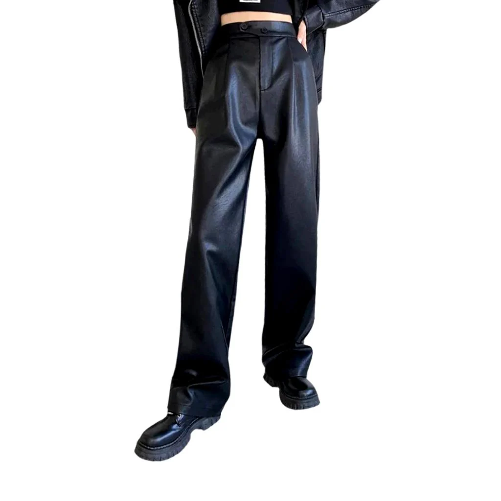 Y2k pleated-waistline women's denim pants - Image 2