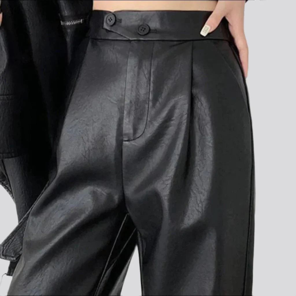 Y2k pleated-waistline women's denim pants - Image 6