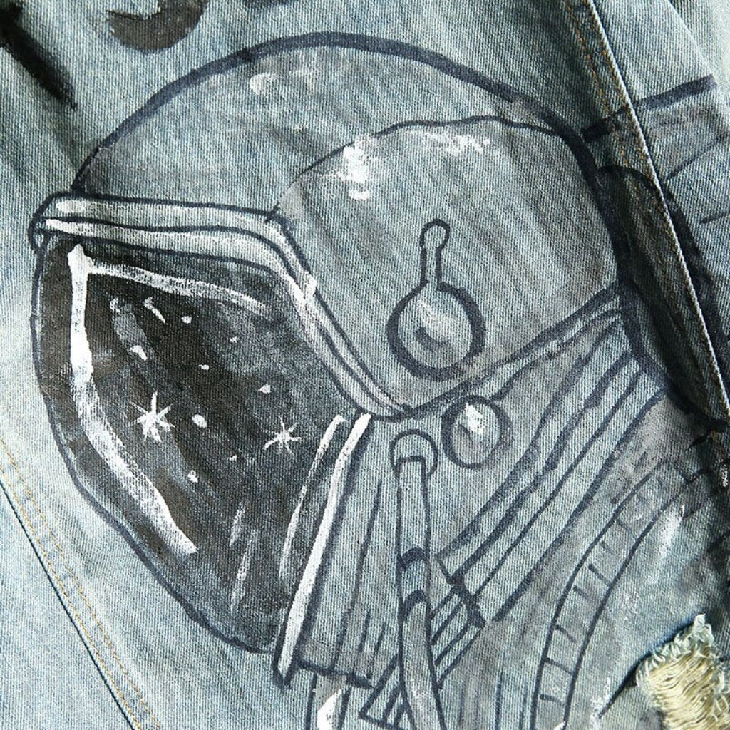 Y2k regular men's denim jacket - Image 5