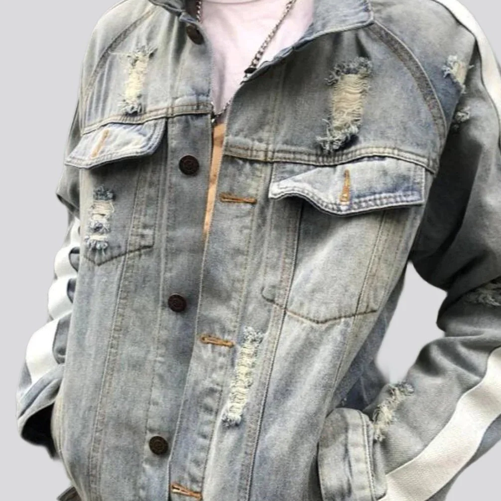 Y2k regular men's denim jacket - Image 6