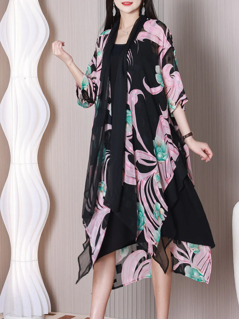 You Are The Love Scarf Collar A-line Dress - Image 2
