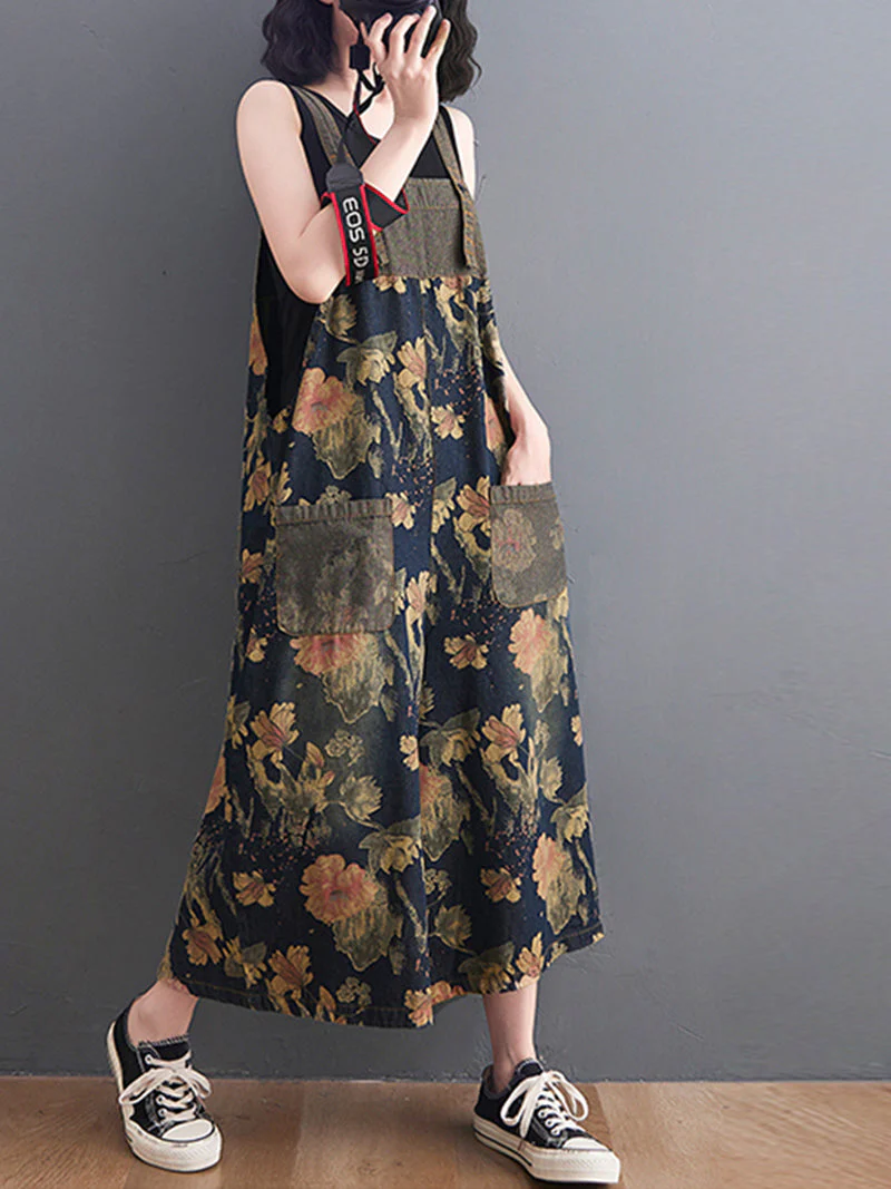 You Still Right Here  Denim Overalls Wide-Leg Jumpsuit - Image 11