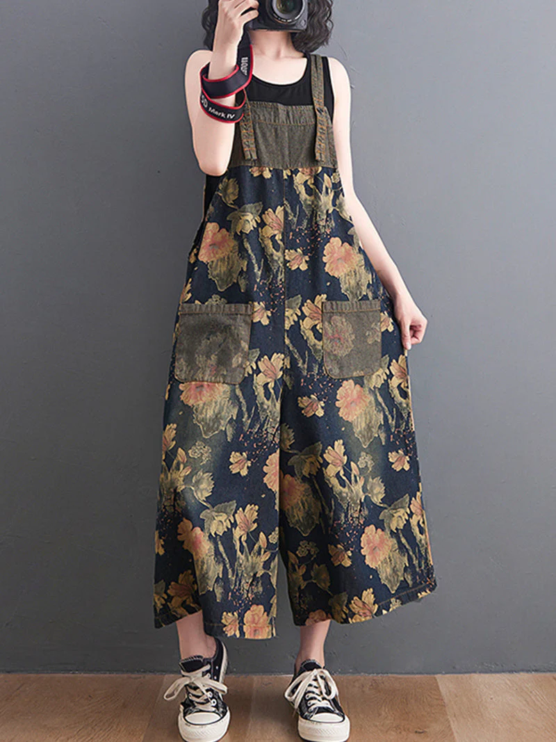 You Still Right Here  Denim Overalls Wide-Leg Jumpsuit - Image 2