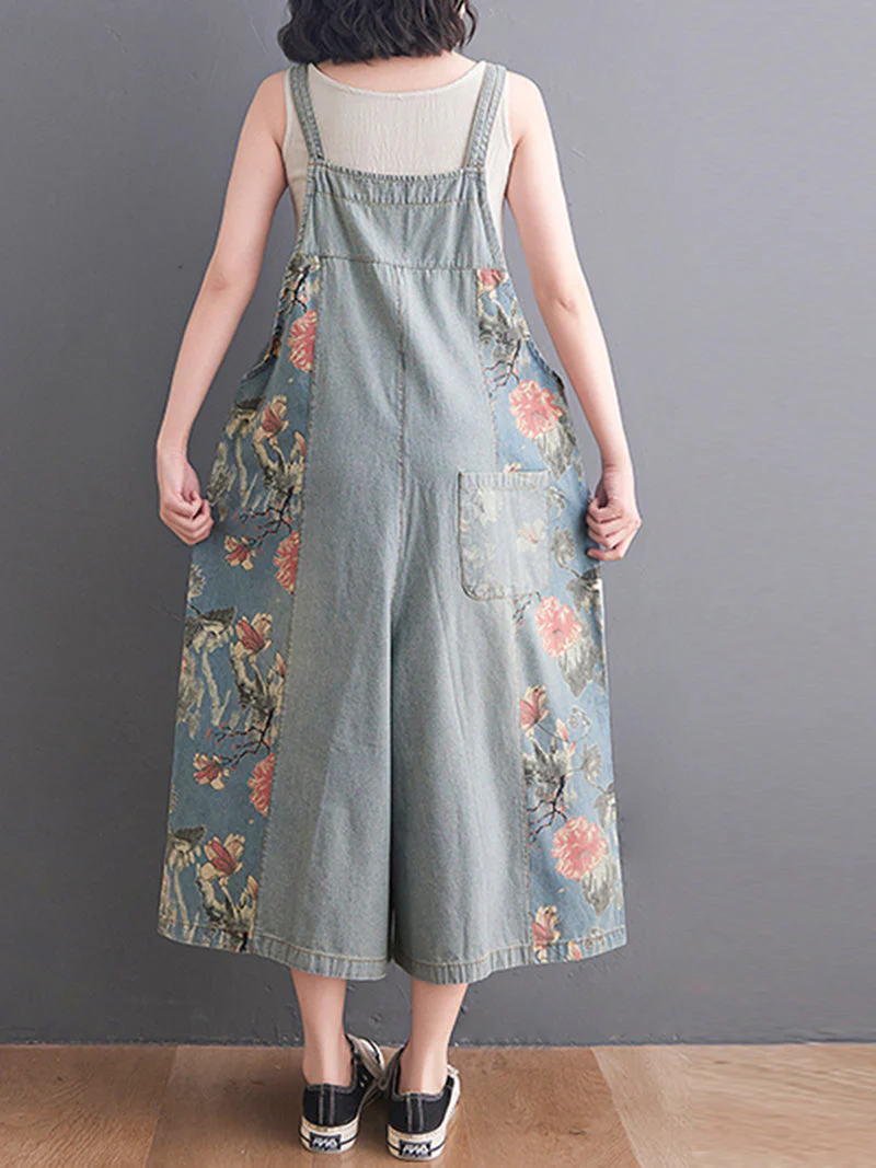 You Still Right Here  Denim Overalls Wide-Leg Jumpsuit - Image 3