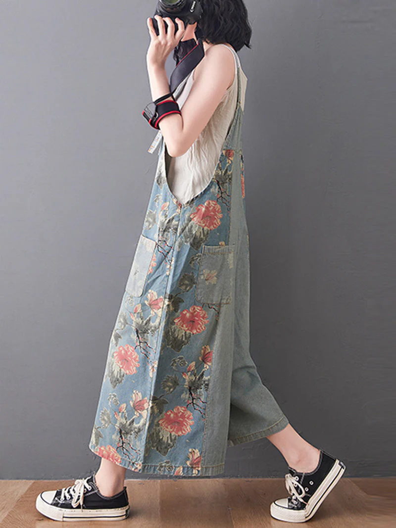 You Still Right Here  Denim Overalls Wide-Leg Jumpsuit - Image 7