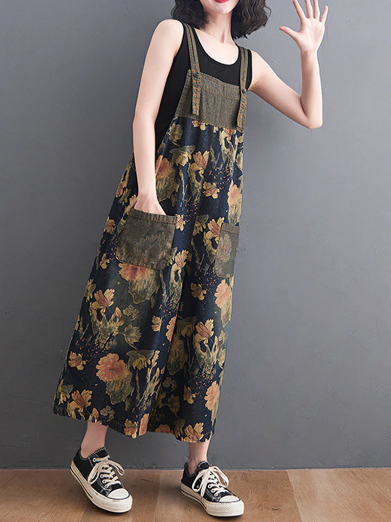 You Still Right Here  Denim Overalls Wide-Leg Jumpsuit - Image 8