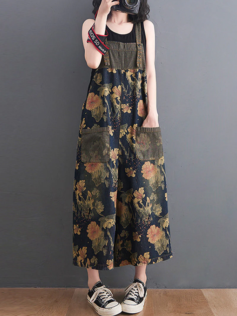 You Still Right Here  Denim Overalls Wide-Leg Jumpsuit - Image 9