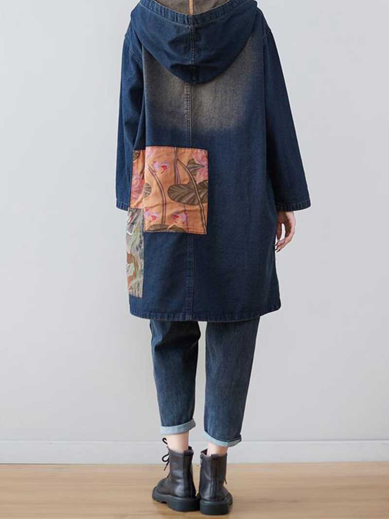 Your Love Is Better Denim Hooded Jacket - Image 2
