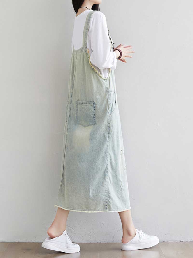You're vibe Attract Overall Midi Dress - Image 2