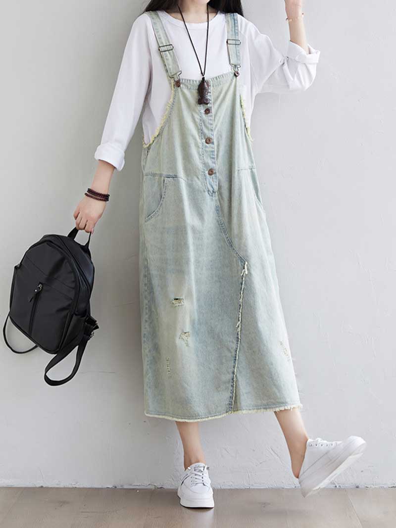 You're vibe Attract Overall Midi Dress - Image 3