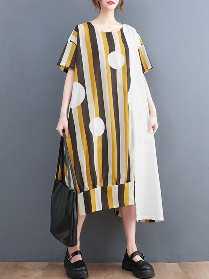 You're A Dreamer Round Neck A-line Dress - Image 5