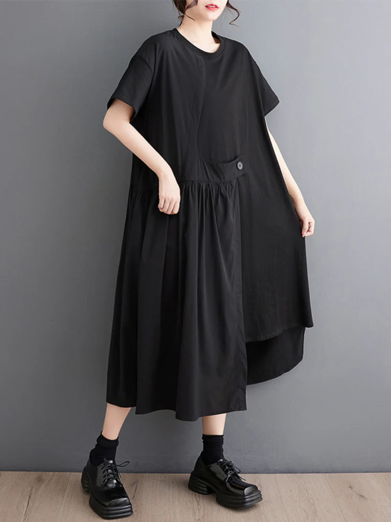You're My Destiny Round Neck A-line Dress - Image 4