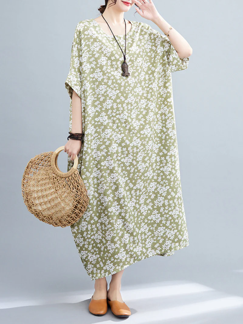 You're My Destiny Round Neck Kaftan Dress - Image 3