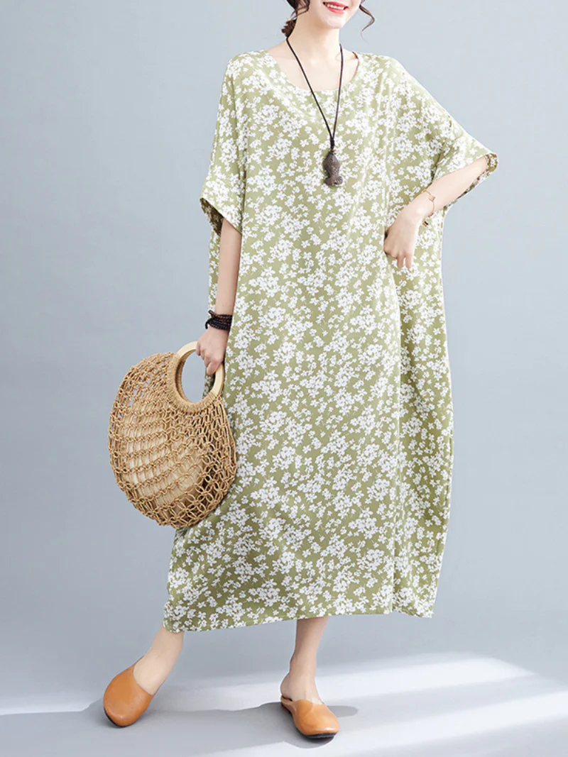 You're My Destiny Round Neck Kaftan Dress - Image 4