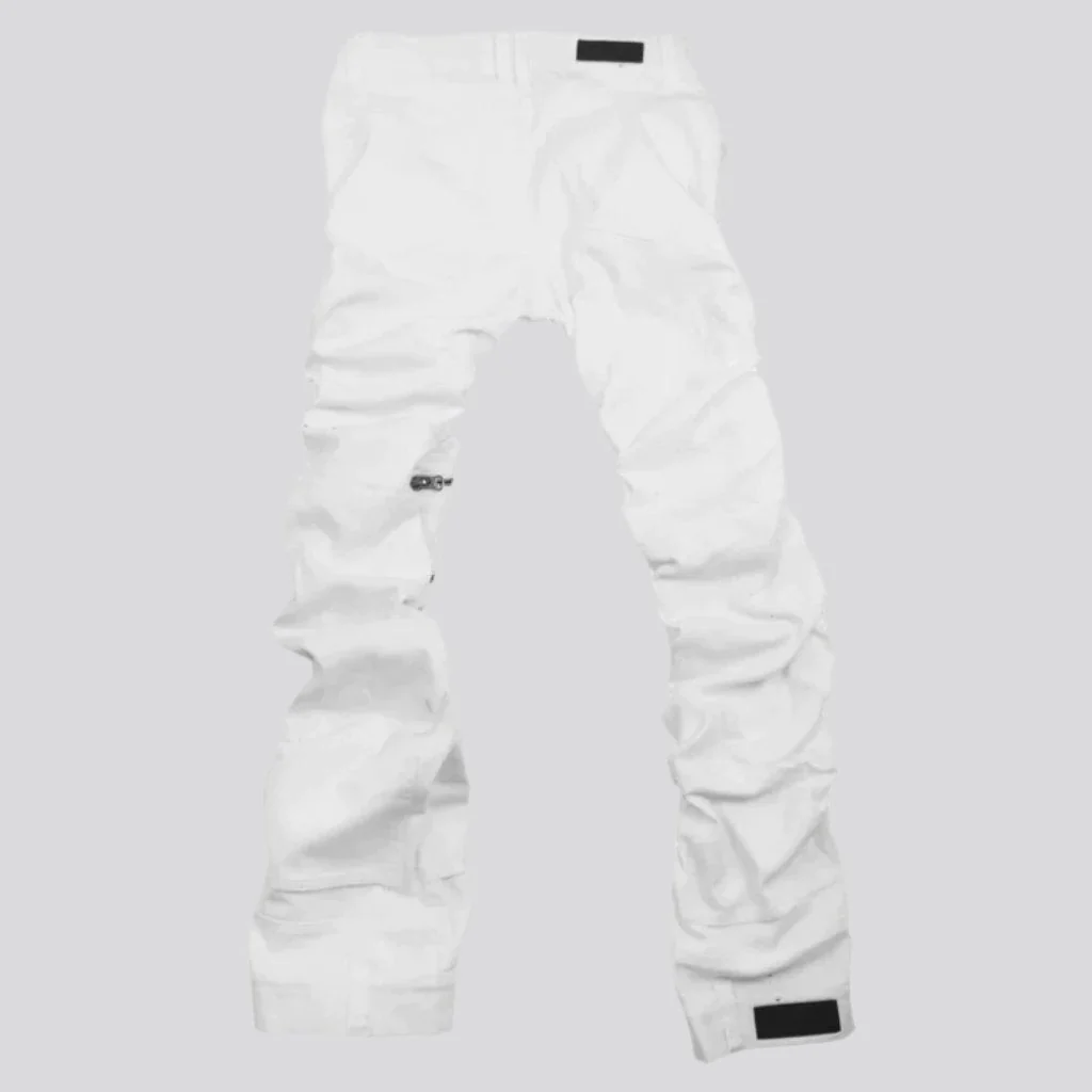 Zippered men's fashion jeans - Image 6