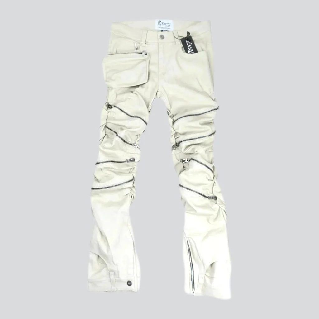 Zippered men's fashion jeans - Image 7